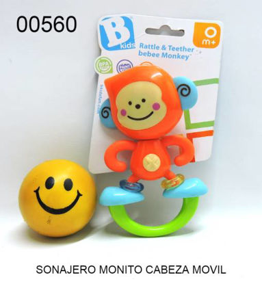 Imagen de SONAJERO MONITO CABEZA MOVIL 3.24